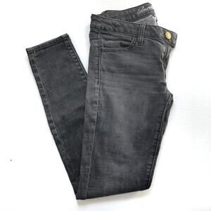 American Eagle black/grey skinny jegging size 6 regular